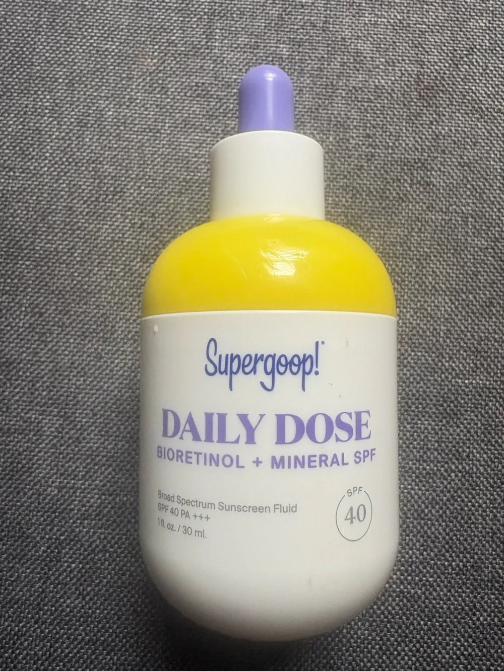 NWOT Supergoop! Daily Dose Bioretinol + Mineral SPF 40 Sunscreen